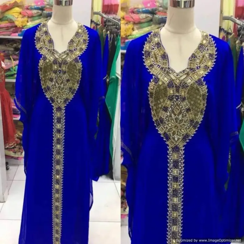 Picture of Radhe Designer Black Georgette Kaftan Dress for Women - F2241