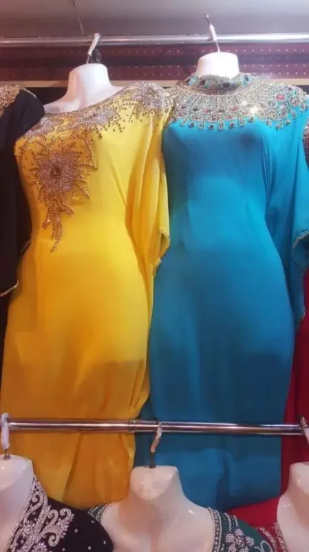 Picture of Radhe Designer Multicolor Georgette Kaftan Dress for Women - F1864