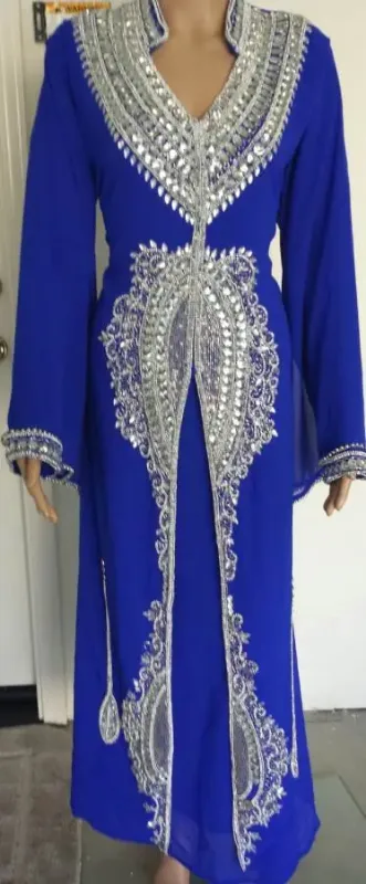 Picture of Radhe Designer Purple Georgette Kaftan Dress for Women - F10546
