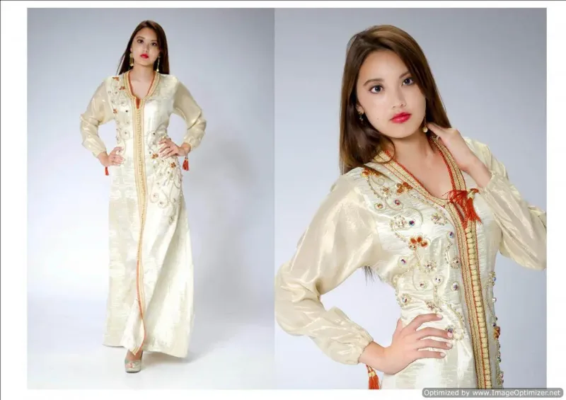 Picture of Radhe Designer Multicolor Georgette Kaftan Dress for Women - F10549