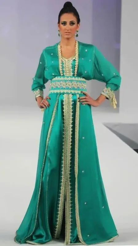 Picture of Radhe Designer Multicolor Georgette Kaftan Dress for Women - F6420