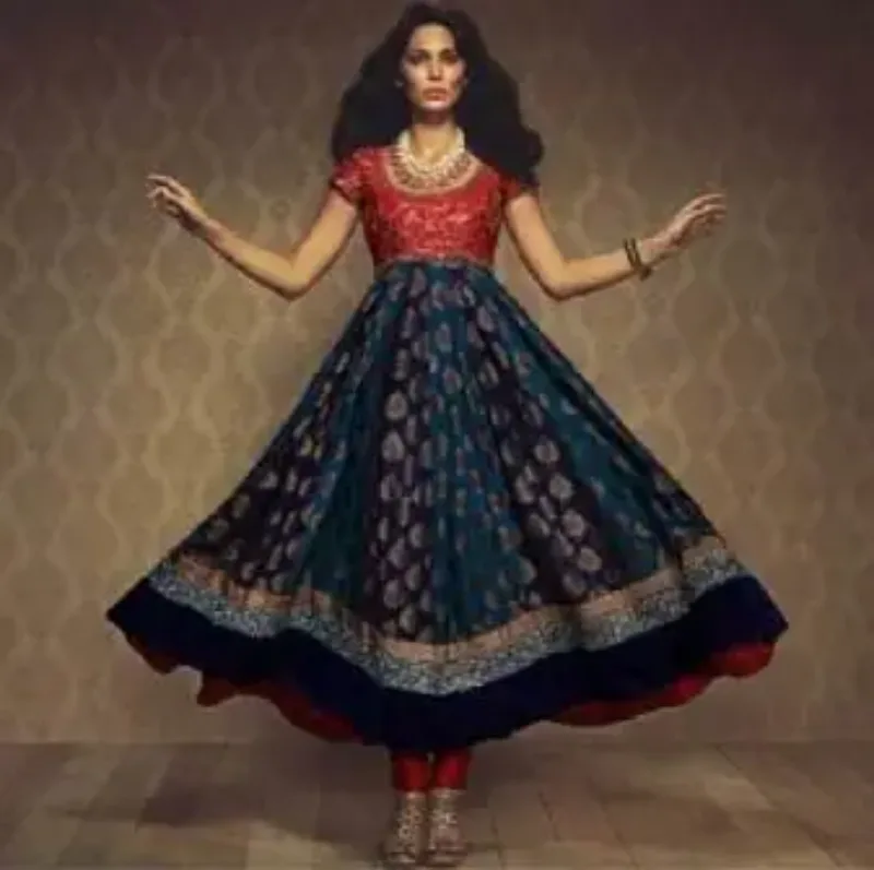 Picture of Radhe Designer Multicolor Georgette Kaftan Dress for Women - F6417
