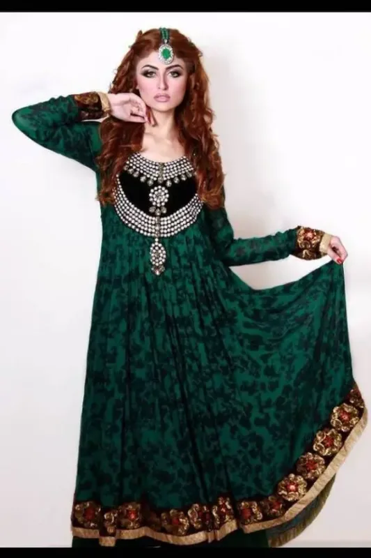 Picture of Radhe Designer Multicolor Georgette Kaftan Dress for Women - F6437