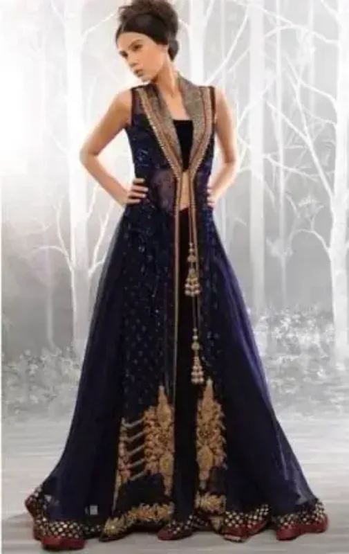 Picture of Radhe Designer Multicolor Georgette Kaftan Dress for Women - F6438