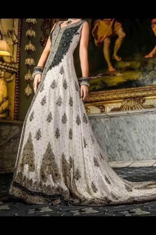 Picture of Radhe Designer Black Georgette Kaftan Dress for Women - F6462