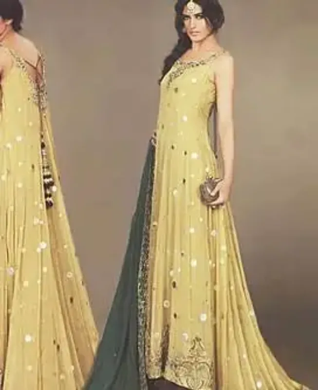 Picture of Radhe Designer Black Georgette Kaftan Dress for Women - F6458