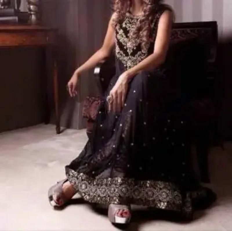 Picture of Radhe Designer Blue Georgette Kaftan Dress for Women - F6457