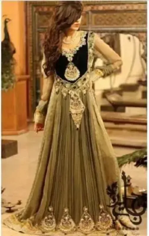 Picture of Radhe Designer Multicolor Georgette Kaftan Dress for Women - F6456