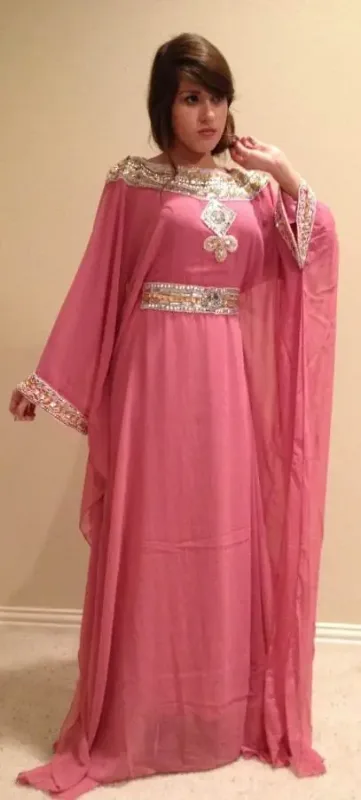 Picture of Radhe Designer Blue Georgette Kaftan Dress for Women - F6508