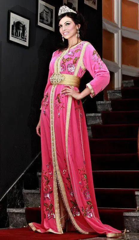 Picture of Radhe Designer White Georgette Kaftan Dress for Women - F6552
