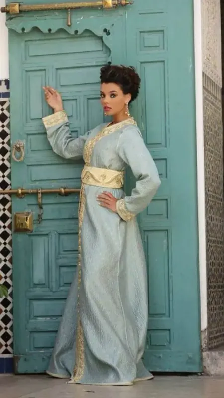 Picture of Radhe Designer Multicolor Georgette Kaftan Dress for Women - F6541