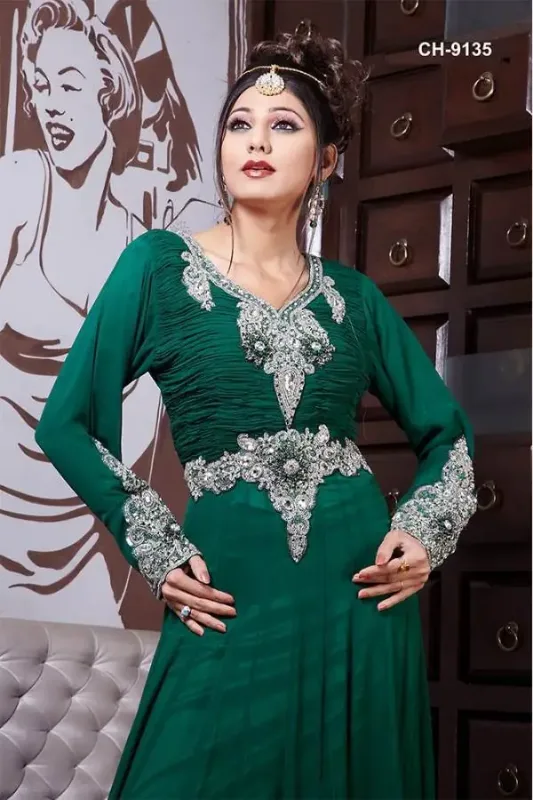 Picture of Radhe Designer Red Cotton Kaftan Dress for Women - F6259