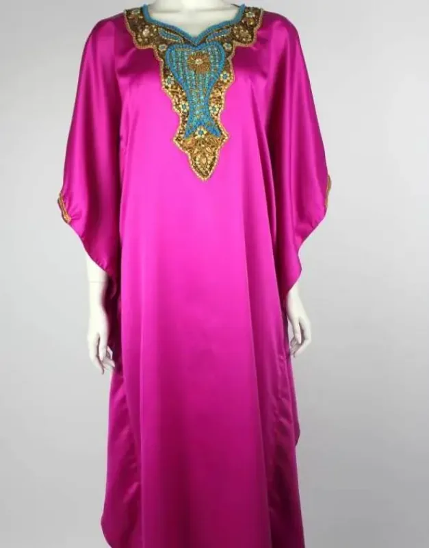 Picture of Radhe Designer White Georgette Kaftan Dress for Women - F6257