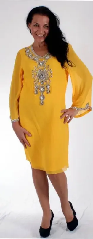 Picture of Radhe Designer Multicolor Georgette Kaftan Dress for Women - F6273