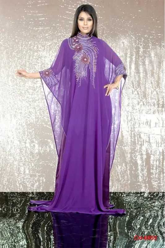 Picture of Radhe Designer Multicolor Georgette Kaftan Dress for Women - F6298
