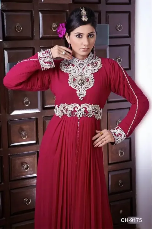 Picture of Radhe Designer Multicolor Georgette Kaftan Dress for Women - F6319
