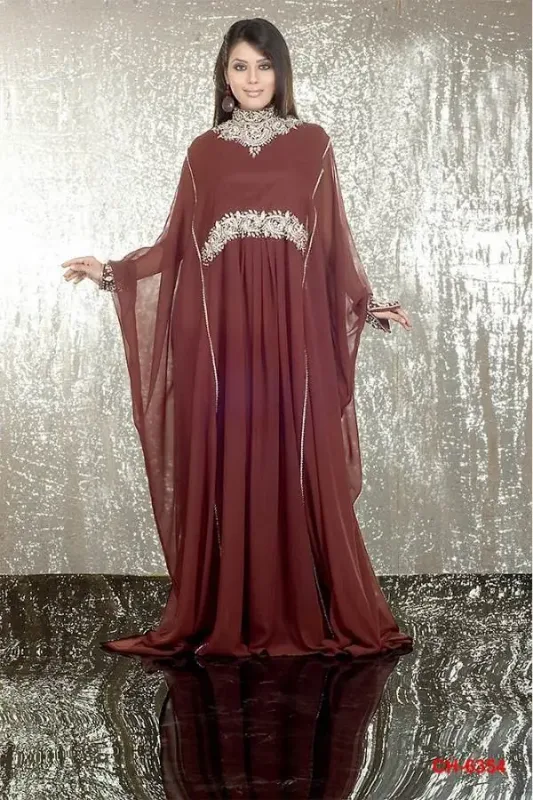 Picture of Radhe Designer Multicolor Georgette Kaftan Dress for Women - F6316