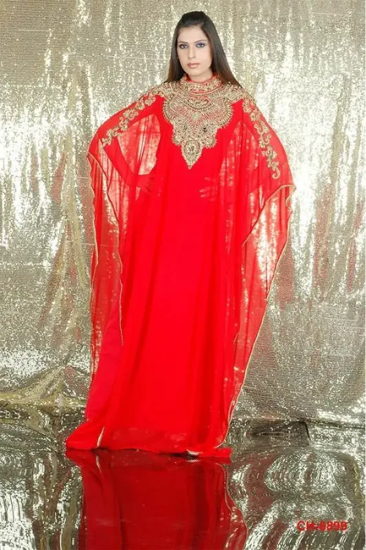 Picture of Radhe Designer Multicolor Georgette Kaftan Dress for Women - F6346