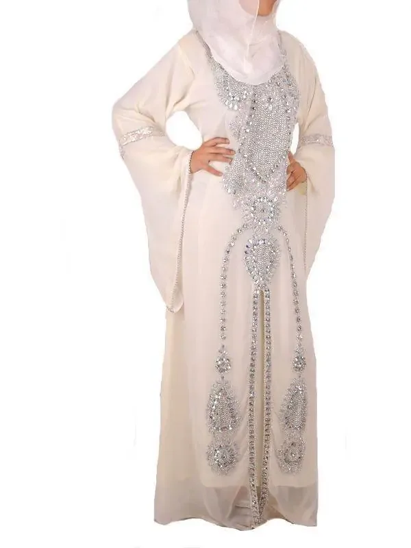 Picture of Radhe Designer Multicolor Georgette Kaftan Dress for Women - F6332