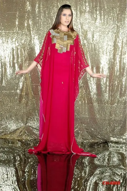 Picture of Radhe Designer Multicolor Georgette Kaftan Dress for Women - F6337