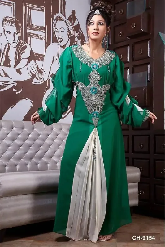 Picture of Radhe Designer Purple Georgette Kaftan Dress for Women - F6330