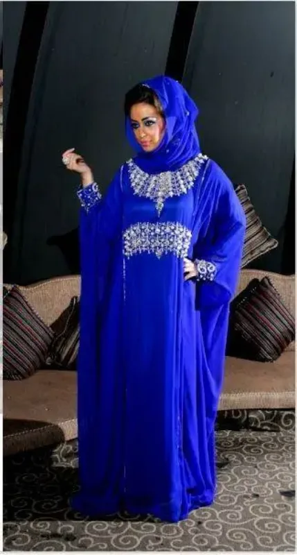 Picture of Radhe Designer Multicolor Georgette Kaftan Dress for Women - F6363