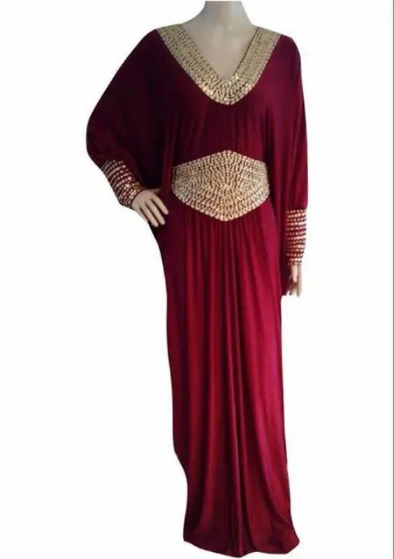 Picture of Radhe Designer Yellow Georgette Kaftan Dress for Women - F6369