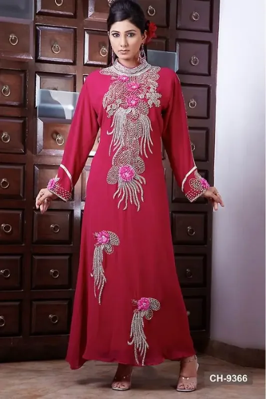 Picture of Radhe Designer Multicolor Georgette Kaftan Dress for Women - F6387