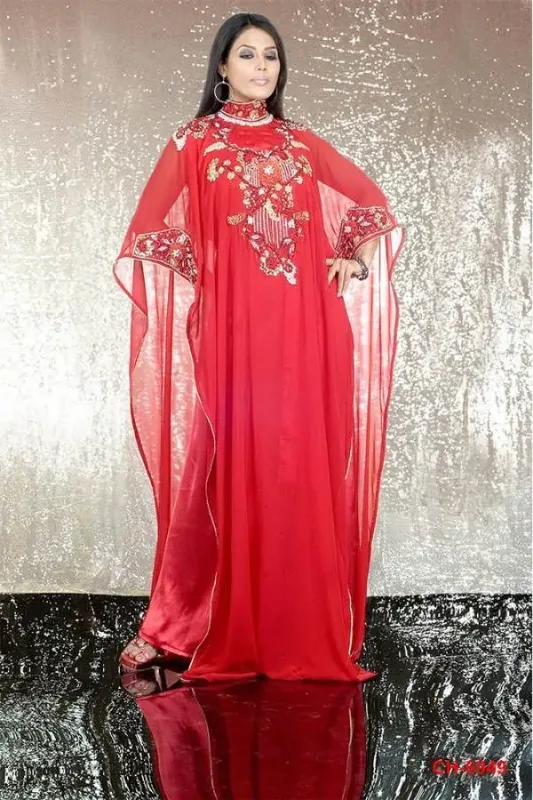 Picture of Radhe Designer Multicolor Georgette Kaftan Dress for Women - F6281
