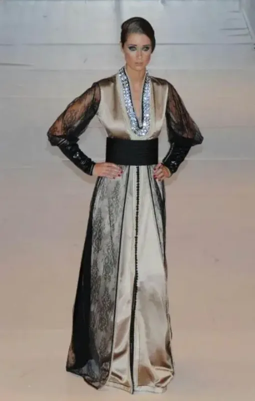Picture of Radhe Designer Multicolor Georgette Kaftan Dress for Women - F7803