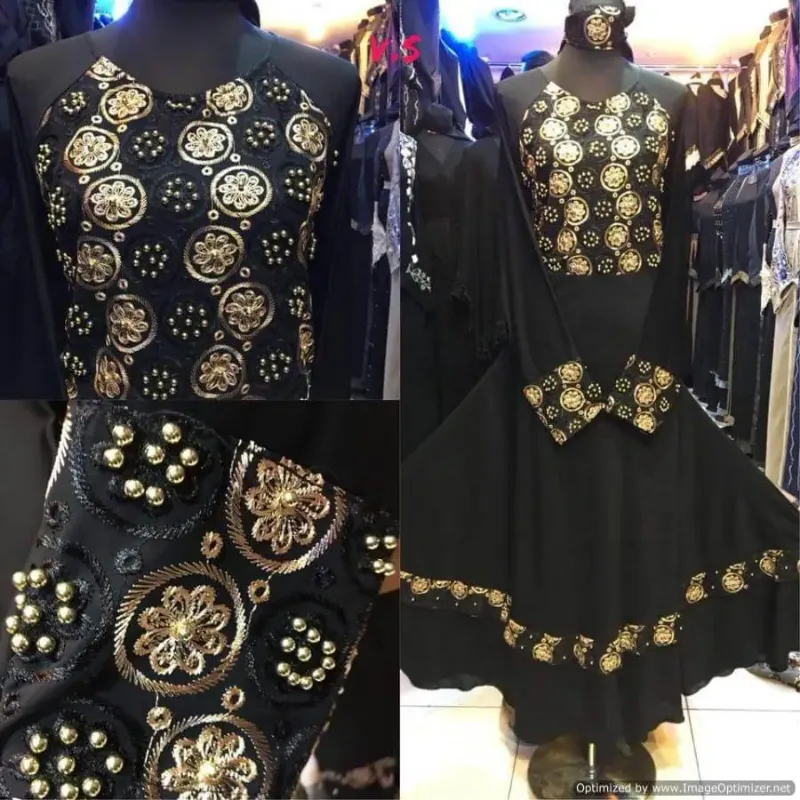 Picture of Radhe Designer Black Georgette Kaftan Dress for Women - F2260