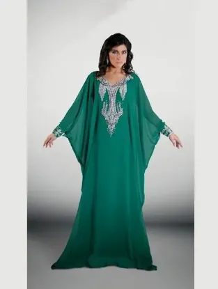 Picture of hot fashion design wear abaya costom printed ab ,f10648