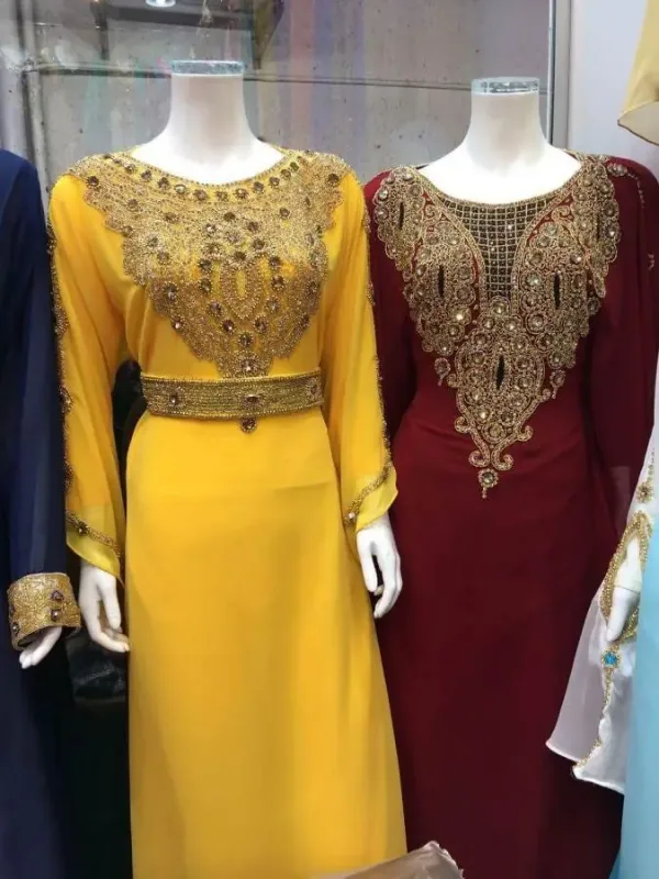 Picture of Radhe Designer Multicolor Georgette Kaftan Dress for Women - F1808