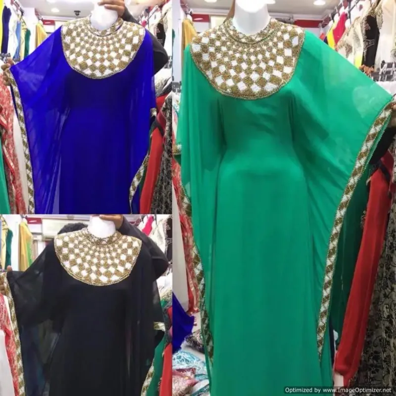 Picture of Radhe Designer Multicolor Georgette Kaftan Dress for Women - F2250