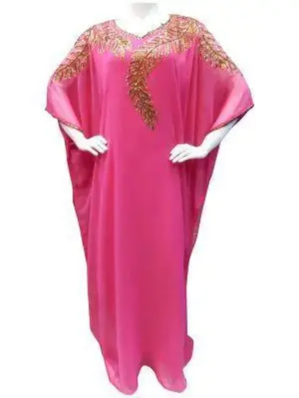 Picture of Radhe Designer Black Cotton Kaftan Dress for Women - F9326