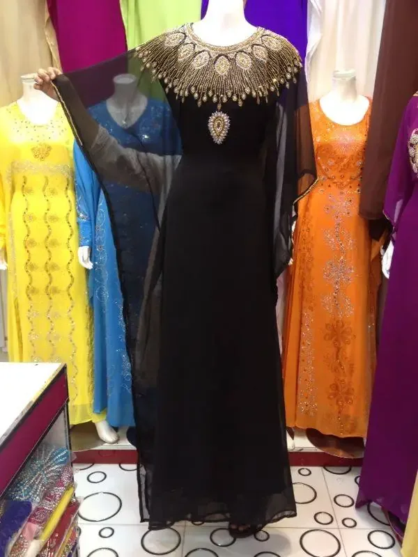 Picture of Radhe Designer Multicolor Georgette Kaftan Dress for Women - F7956