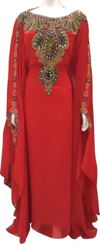 Picture of Radhe Designer Purple Georgette Kaftan Dress for Women - F9329