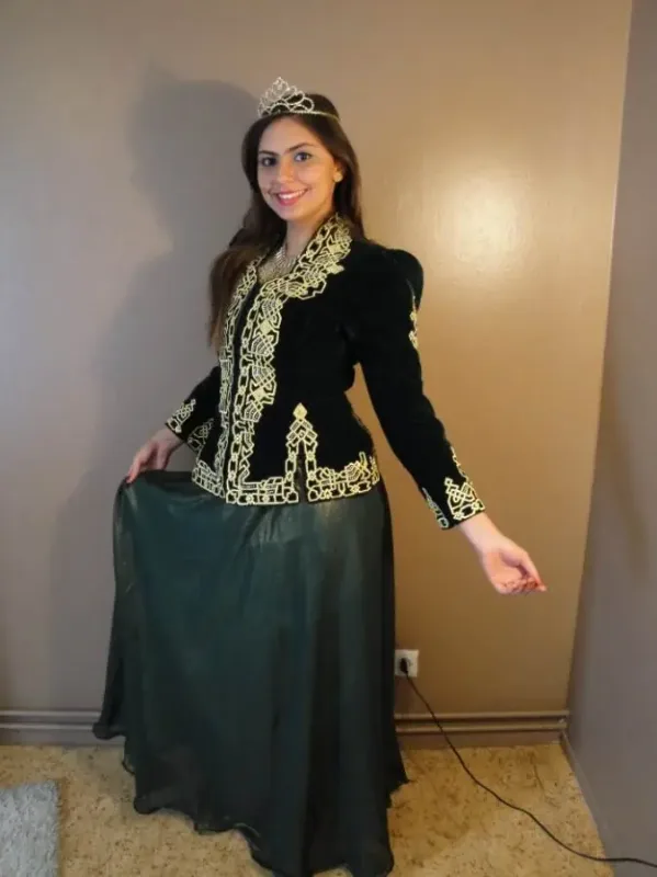 Picture of Radhe Designer Black Georgette Kaftan Dress for Women - F9325