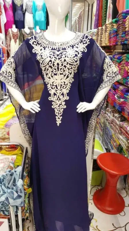 Picture of Radhe Designer Multicolor Georgette Kaftan Dress for Women - F5844