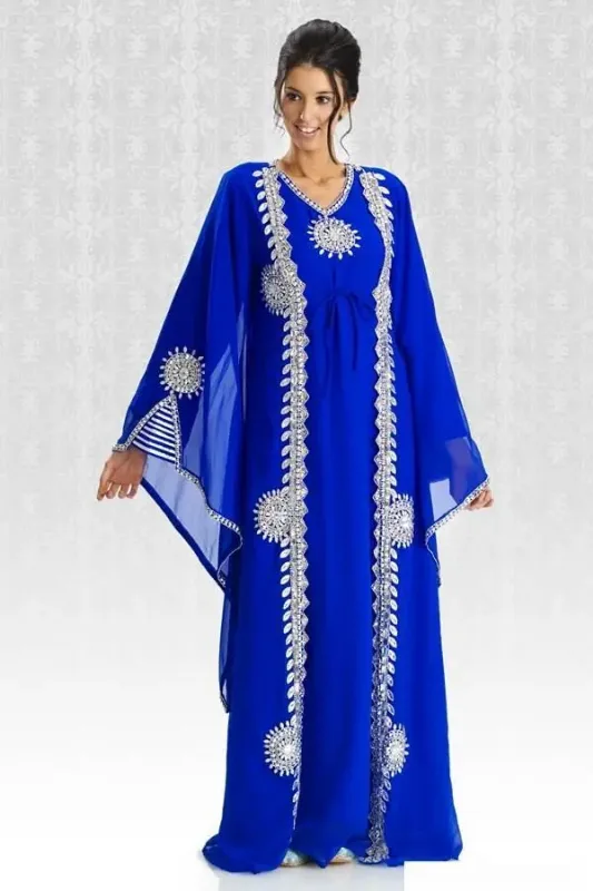Picture of Radhe Designer Multicolor Georgette Kaftan Dress for Women - F5842