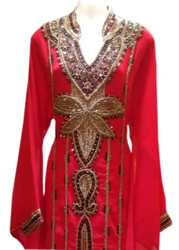 Picture of Radhe Designer Multicolor Georgette Kaftan Dress for Women - F9229