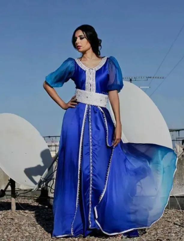 Picture of Radhe Designer Multicolor Georgette Kaftan Dress for Women - F7951