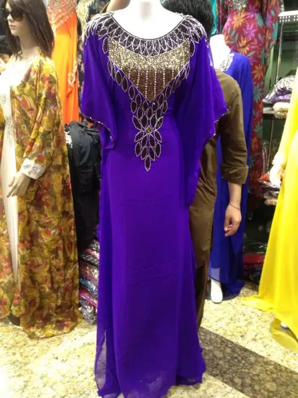Picture of Radhe Designer Blue Georgette Kaftan Dress for Women - F8161