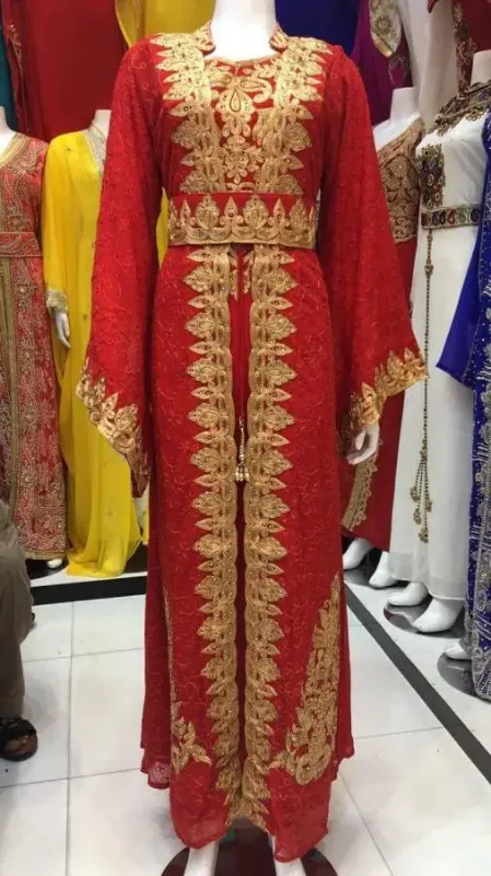 Picture of Radhe Designer Multicolor Georgette Kaftan Dress for Women - F6132