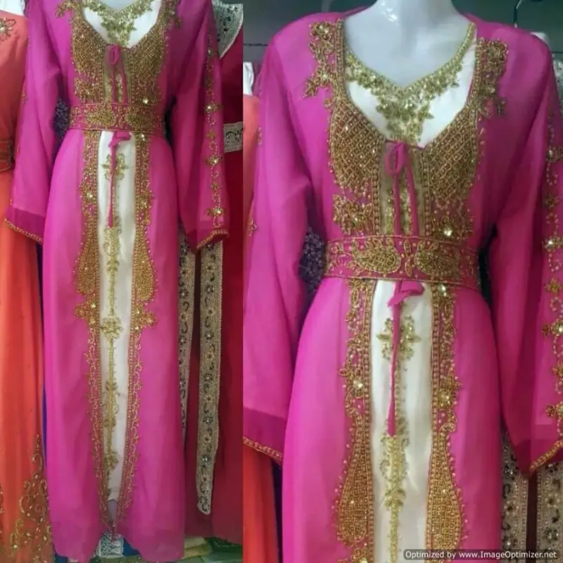 Picture of Radhe Designer Multicolor Georgette Kaftan Dress for Women - F2506