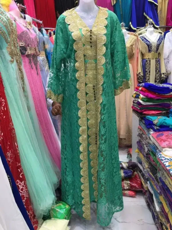 Picture of Radhe Designer Pink Cotton Kaftan Dress for Women - F9343