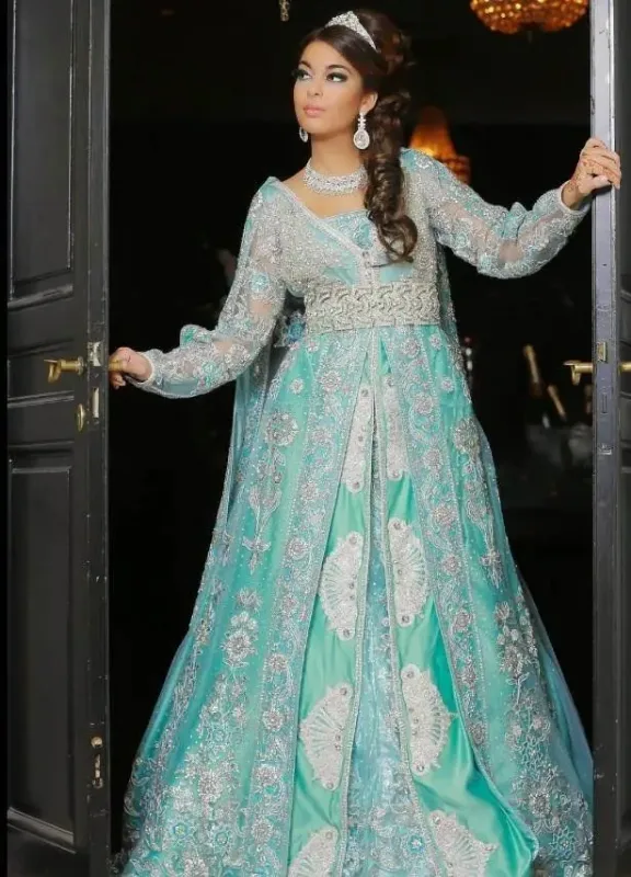 Picture of Radhe Designer Multicolor Georgette Kaftan Dress for Women - F5758