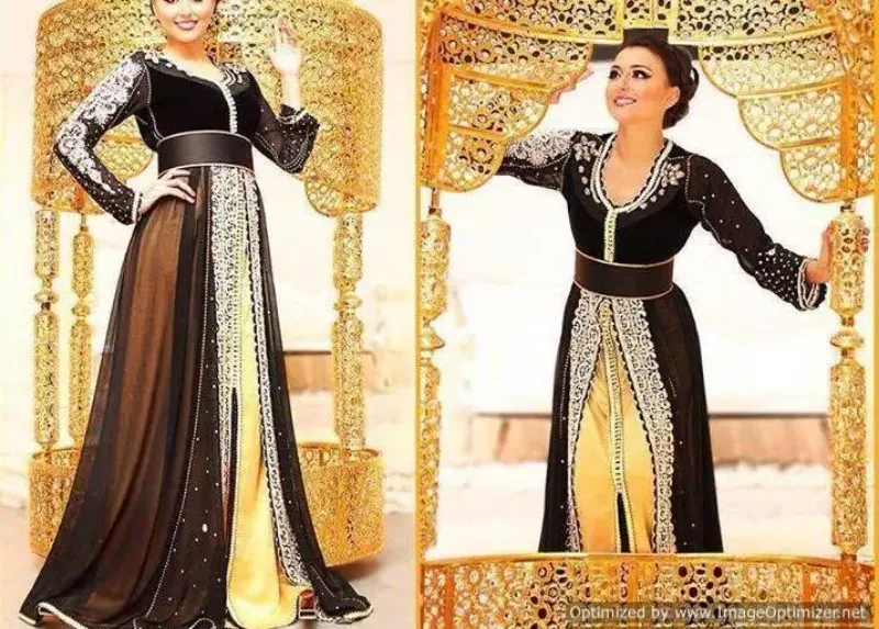 Picture of Multi Color Georgette Kaftan Dress for Women - Look 8294