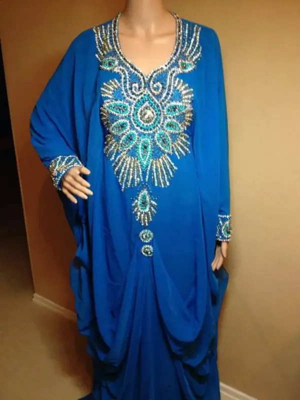 Picture of Radhe Designer Black Georgette Kaftan Dress for Women - F7975