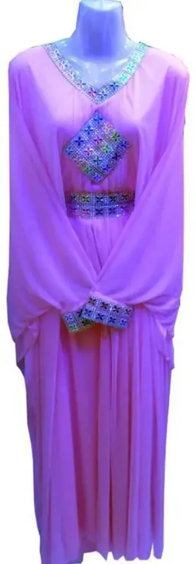 Picture of Radhe Designer White Georgette Kaftan Dress for Women - F7971